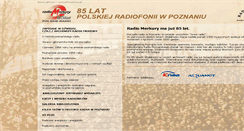 Desktop Screenshot of 85lat.radiomerkury.pl